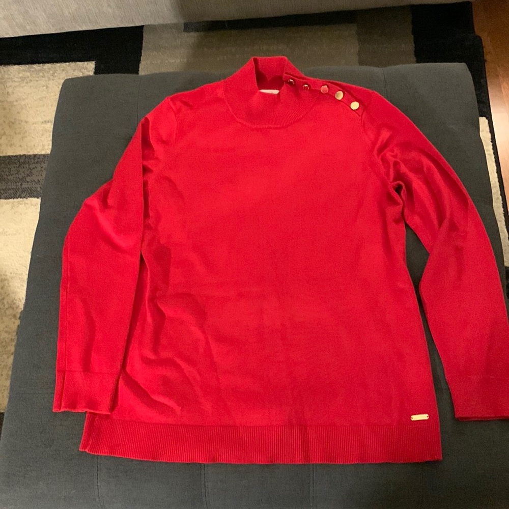 Red dressy sweater